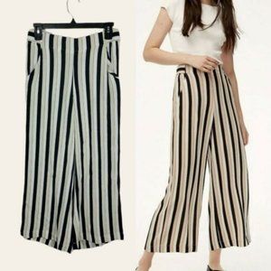 Aritzia Wilfred Faun Striped Wide Leg Pants In OAK IRISH HILLS  67120